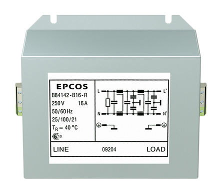 EPCOS - B84142B8R - EPCOS B84142-B ϵ 8A 250 V , 60Hz װ RFI ˲ B84142B8R		