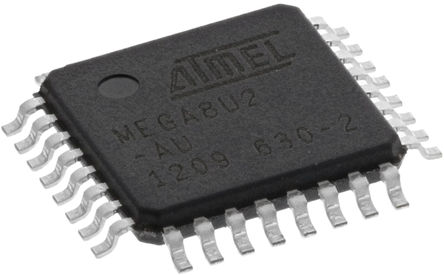 Microchip - ATMEGA8U2-AU - Microchip ATmega ϵ 8 bit AVR MCU ATMEGA8U2-AU, 16MHz, 512 B8 kB ROM , 512 B RAM, 1xUSB, TQFP-32		
