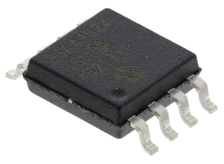 Microchip - 25AA1024-I/SM - Microchip 25AA1024-I/SM  EEPROM 洢, 1Mbit, SPIӿ, 250ns, 1.8  5.5 V, 8 SOIJװ		