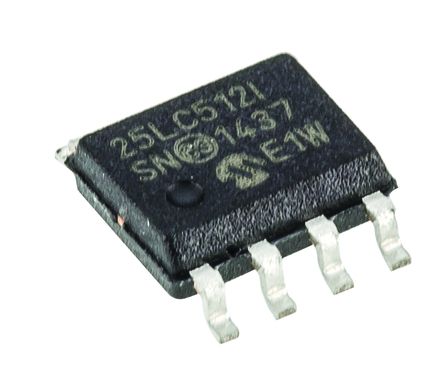 Microchip - 25LC512-I/SN - Microchip 25LC512-I/SN  EEPROM 洢, 512kbit, SPIӿ, 50ns, 2.5  5.5 V, 8 SOICװ		