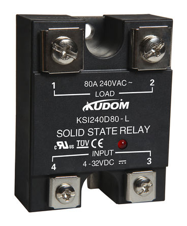 Kudom - KSI240D80-L - Kudom 80 A 尲װ ̵̬ KSI240D80-L, SCR˫ɿع迪Ԫ, 㽻л, 280 V 		
