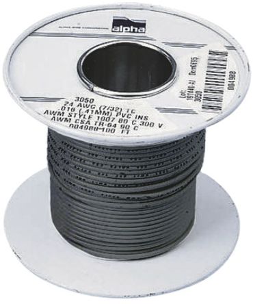 Alpha Wire - 3053 SL005 - Alpha Wire 30m ɫ 20 AWG UL1007 о ڲߵ 3053 SL005, 0.51 mm2 , 10/0.25 mm оʾ, 300 V		
