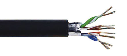 Alpha Wire - 25494 BK005 - Alpha Wire XG2, XTRA-GUARD 2 ϵ 30m 4 о  ۰ PUR  ҵ 25494 BK005, 300 V, 0.23 mm2 , -30  +90 C		