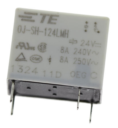 TE Connectivity - OJ-SH-124LMH - TE Connectivity OJ-SH-124LMH  PCB װ Ǳ̵, 8 A, 24V dc		