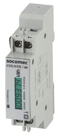 Socomec - 4850 3019 - Socomec Countis E00 ϵ 4850 3019  6λ LCD ֹʱ, 1 ,B , 		