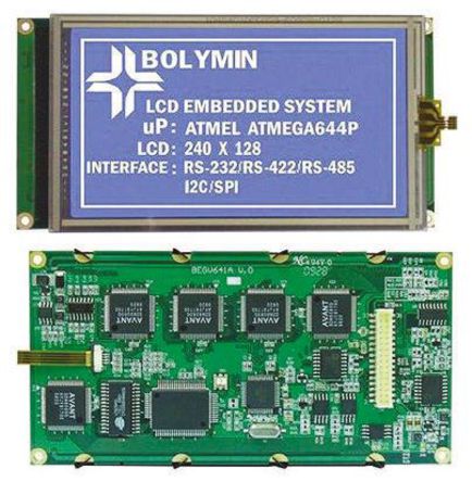 Bolymin - BEGV641A2 - Bolymin ͼ LCD ɫʾ BEGV641A2, LED, 240 x 128pixels, SPI ӿ		