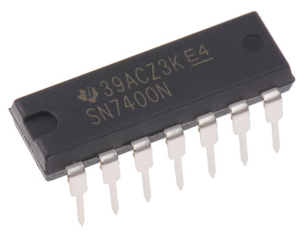 Texas Instruments - SN7400N - Texas Instruments SN7400N 4 2 NAND ߼, 16mA, 4.75  5.25 VԴ, 14 PDIPװ		