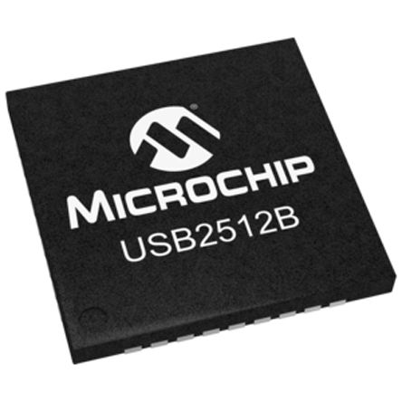 Microchip - USB2512B-I/M2 - Microchip USB2512B-I/M2 2 USB , ֧USB 2.0, 3  3.6 V, 36 SQFNװ		