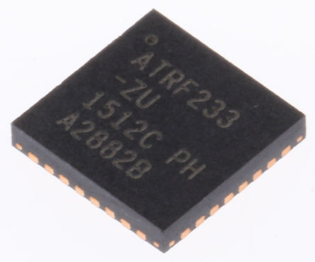 Microchip - AT86RF233-ZU - Microchip AT86RF233-ZU QPSK ZigBee շ, 2322  2527MHz, 1.8  3.6 VԴ, 32 QFNװ		