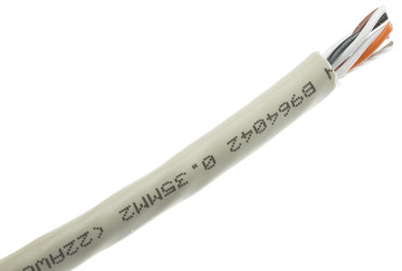 Alpha Wire - B964042 GE321 - Alpha Wire PRO-TEKT? ϵ   ɫ PVC  4  ˫ ҵ B964042 GE321, 22 AWG		