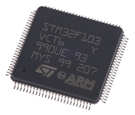STMicroelectronics - STM32L151VDT6 - STM32L ϵ STMicroelectronics 32 bit ARM Cortex M3 MCU STM32L151VDT6, 32MHz, 384 kB ROM , 48 kB RAM, 1xUSB, LQFP-100		
